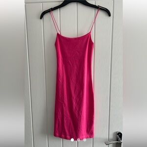 Zara mini bodycon dress in dark pink